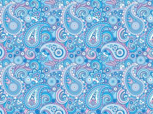 blue paisley pattern