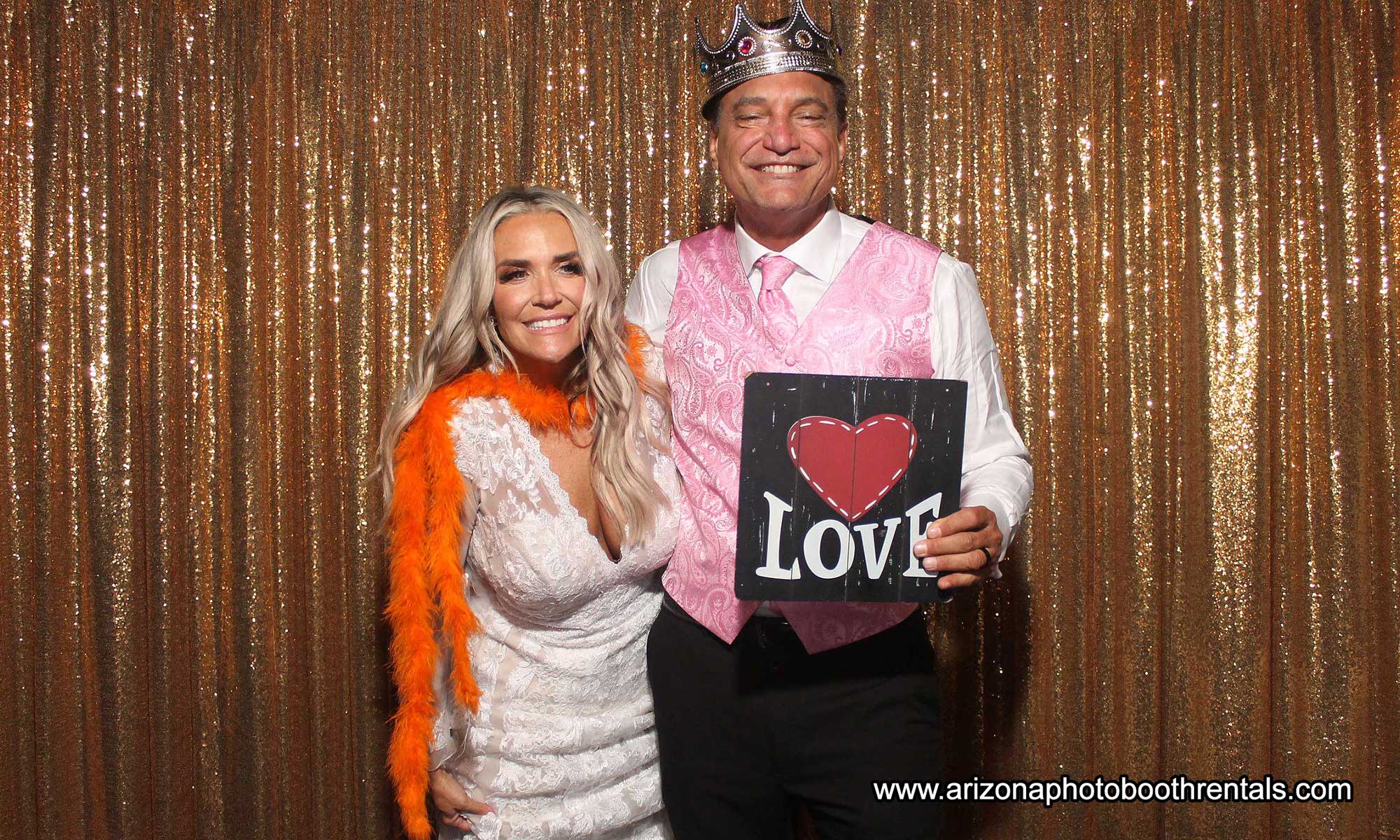 Wedding at The Chart House Arizona Photo Booth Rentals