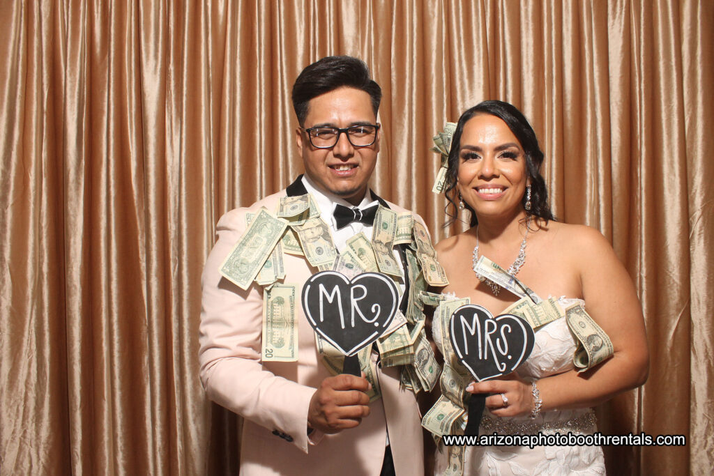 Garden Tuscana Mesa Wedding Reception Photo Booth Rental