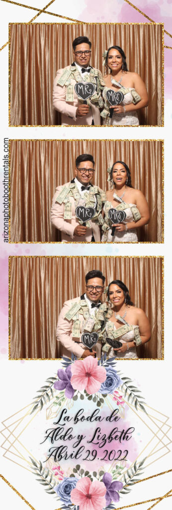 Garden Tuscana Mesa Wedding Reception Photo Booth Rental