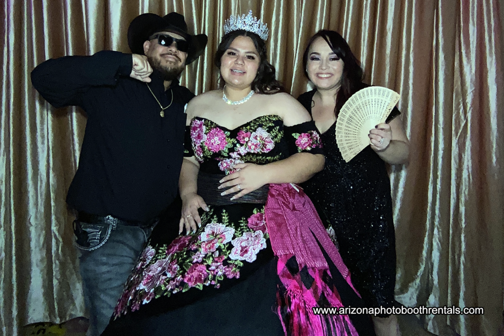 Crystal Reception Hall Quinceanera Photo Booth Rental
