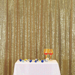 Light Gold Sequin Photo Booth Backdrop