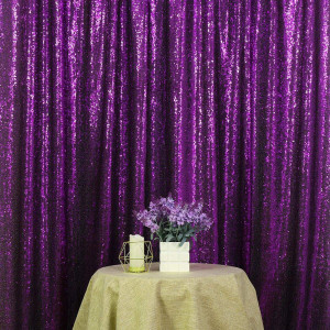 Purple Sequin Photo Booth Backdrop