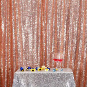 Rose Gold Sequin Photo Booth Backdrop