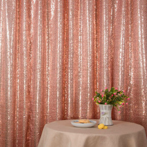 Rose Pink Sequin Photo Booth Backdrop