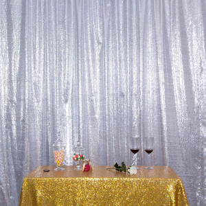 Satin Silver Photo Booth Backdrop