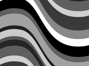 black and white curvy stripes
