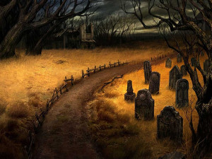 autumn graveyard
